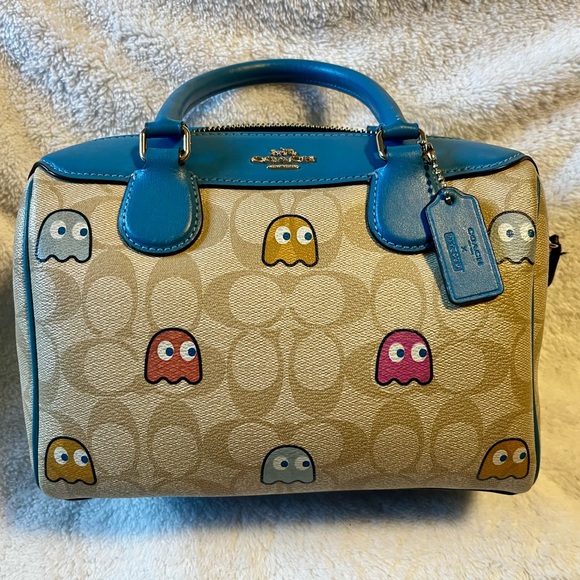 COACH Mini Bennett 2WAY Bag Pac Man Collaboration - Picture 1 of 5